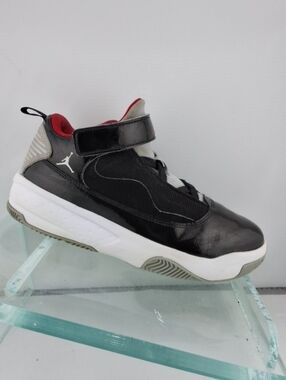 Jordan Kids Black, White & Red High-Top Basketball Sneakers